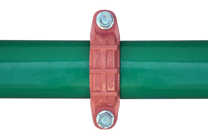 涂塑鋼管 溝槽式卡箍連接 涂塑鋼管 溝槽式卡箍連接